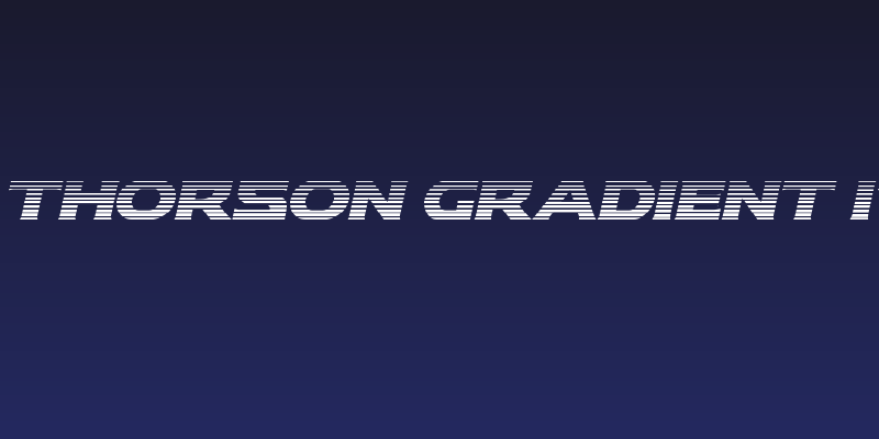 Modi Thorson Gradient Italic Social Header