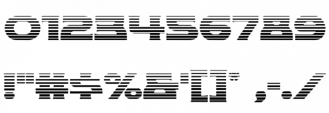 Modi Thorson Gradient Regular Font OTHER CHARS