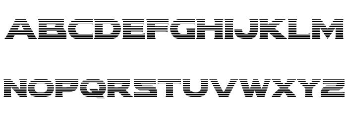 Modi Thorson Gradient Regular Font LOWERCASE