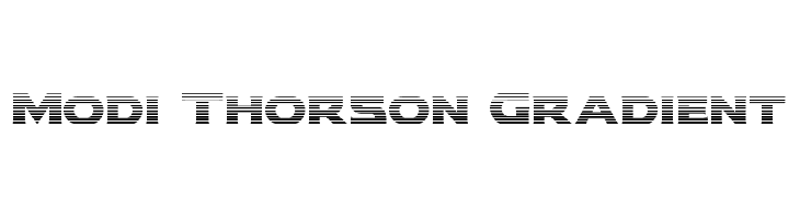 Modi Thorson Gradient  免费字体下载