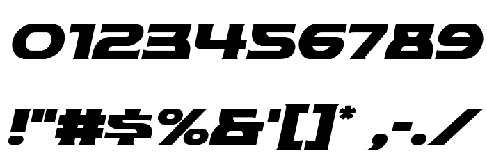 Modi Thorson Italic Font OTHER CHARS