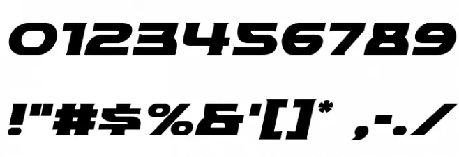 Modi Thorson Italic Font OTHER CHARS