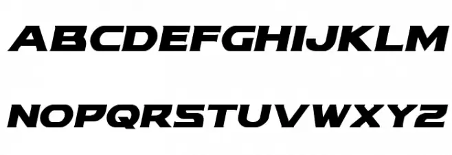 Modi Thorson Italic フォント 大文字