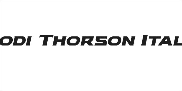 Modi Thorson Italic Logo