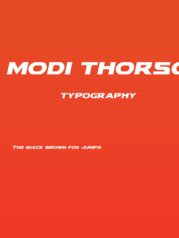 Modi Thorson Italic Poster