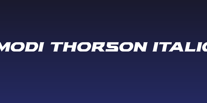 Modi Thorson Italic Social Header