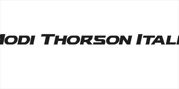 Modi Thorson Italic Logo
