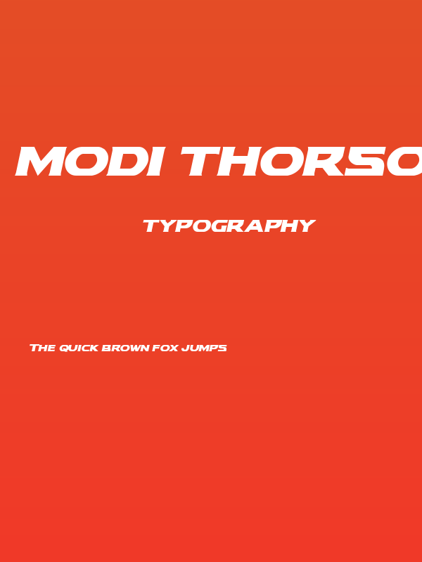Modi Thorson Italic Poster