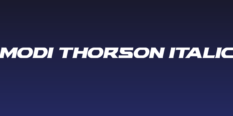 Modi Thorson Italic Social Header