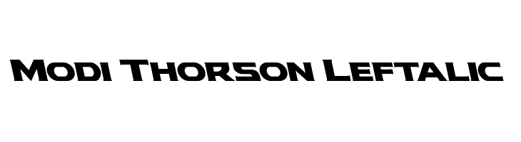 Modi Thorson Leftalic Font