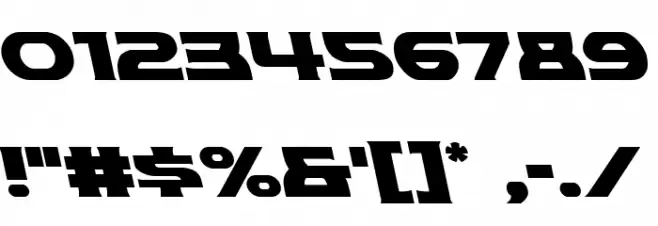 Modi Thorson Leftalic Font OTHER CHARS