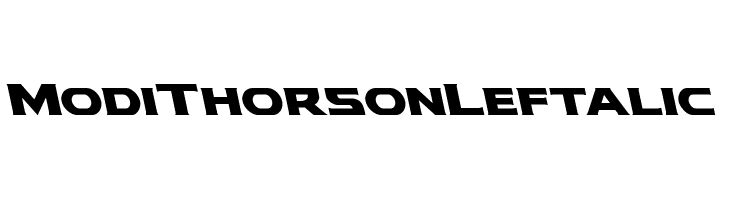 Modi Thorson Leftalic  font caratteri gratis