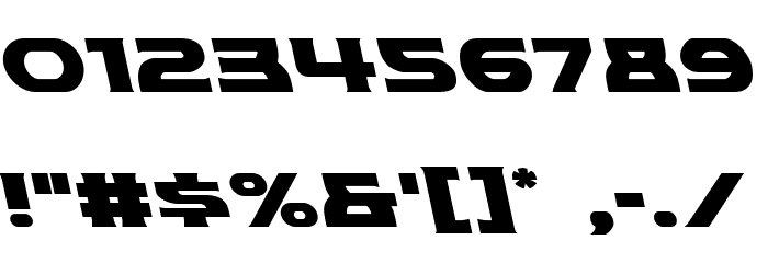 Modi Thorson Leftalic Font OTHER CHARS
