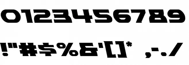 Modi Thorson Leftalic Font OTHER CHARS