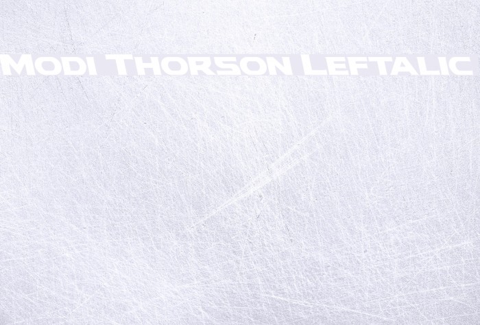 Modi Thorson Leftalic Font examples
