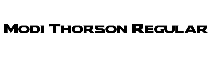 Modi Thorson Regular Font