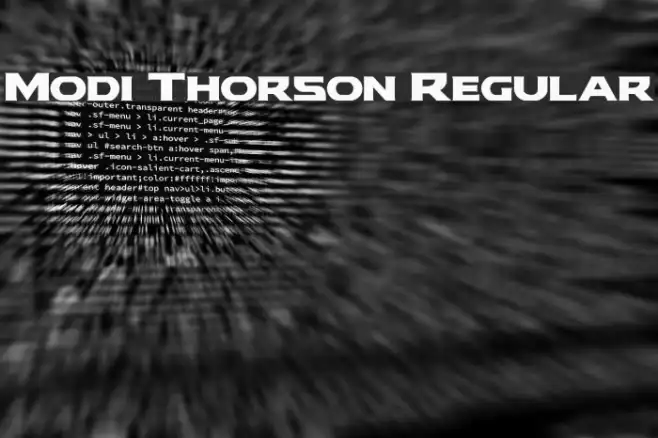 Modi Thorson Regular Example 2