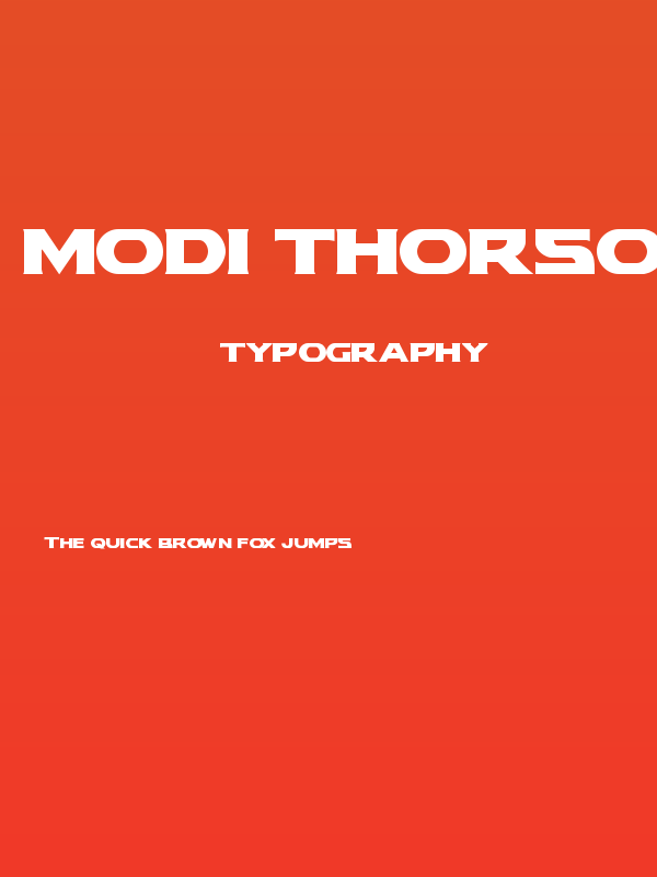 Modi Thorson Regular Poster