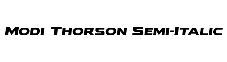 Modi Thorson Semi-Italic  لخطوط تنزيل