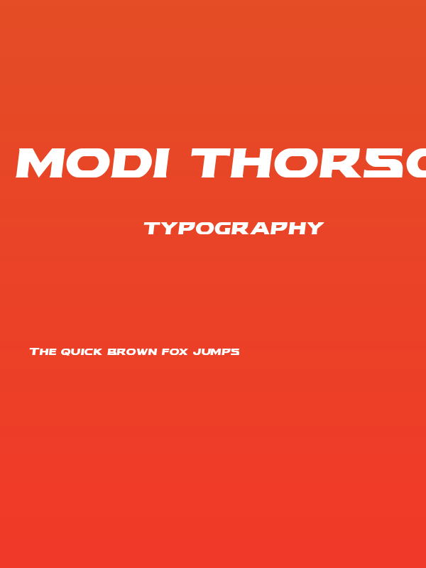 Modi Thorson Semi-Italic Poster