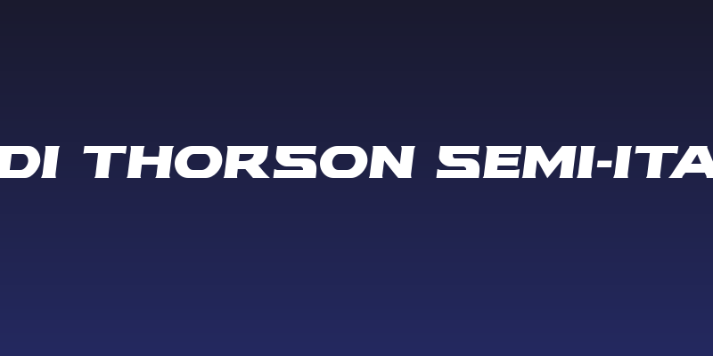 Modi Thorson Semi-Italic Social Header