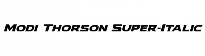 Modi Thorson Super-Italic  Fuentes Gratis Descargar