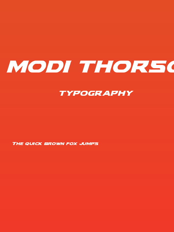 Modi Thorson Super-Italic Poster