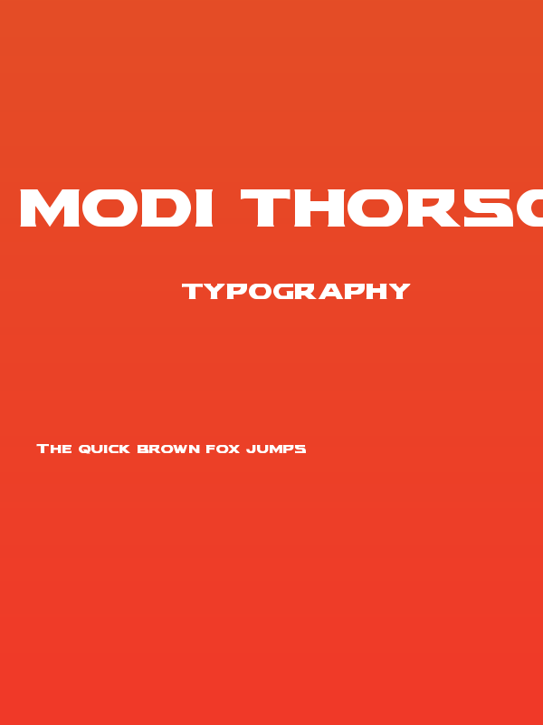 Modi Thorson Poster