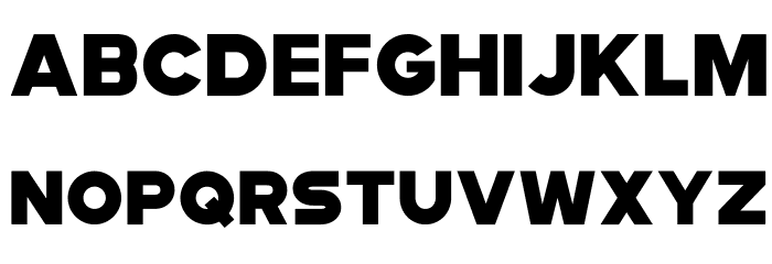Modia-NonCommercial Schriftart Kleinbuchstaben