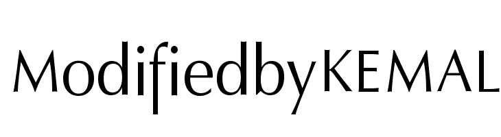 ModifiedbyKEMAL  Скачать бесплатные шрифты