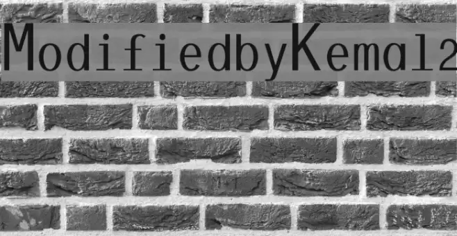 ModifiedbyKemal2 Font examples