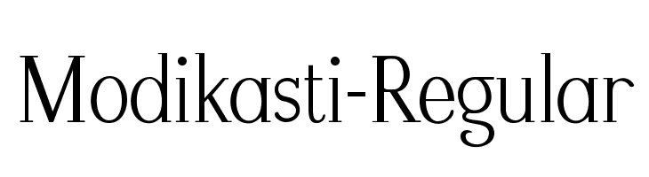 Modikasti-Regular 字体