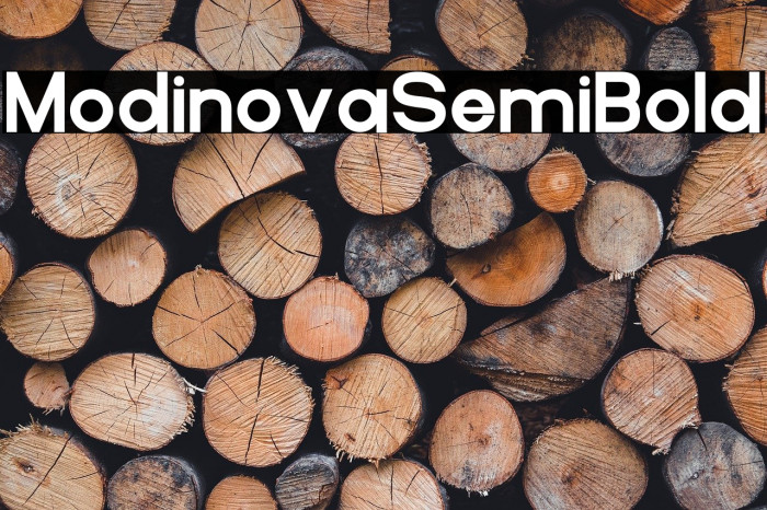 Modinova Semi Bold Example 1