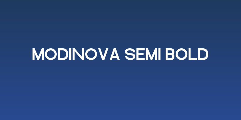 Modinova Semi Bold Social Header