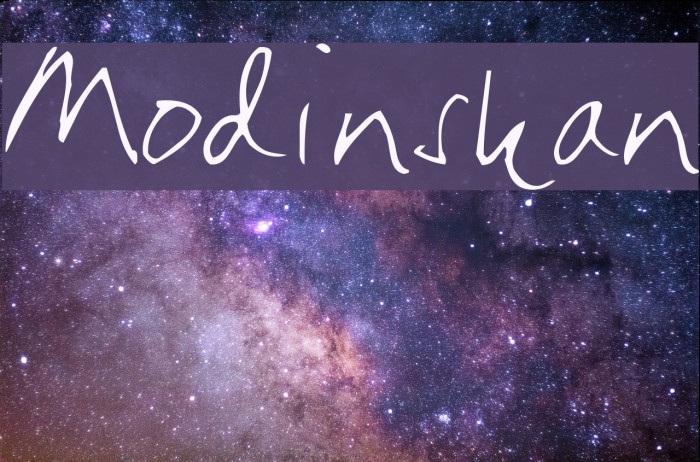 Modinskan Font examples