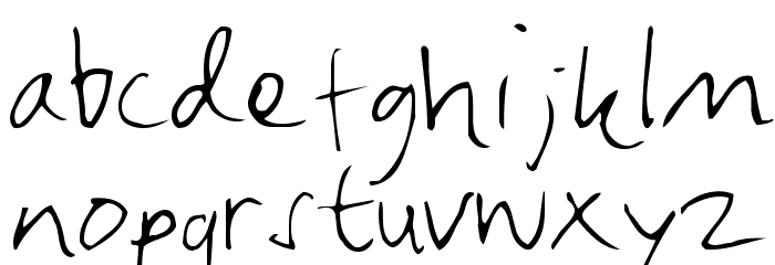 Modinskan Font LOWERCASE