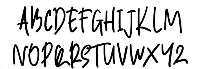 Modis Schriftart Groß