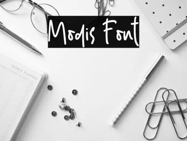 Modis Font examples