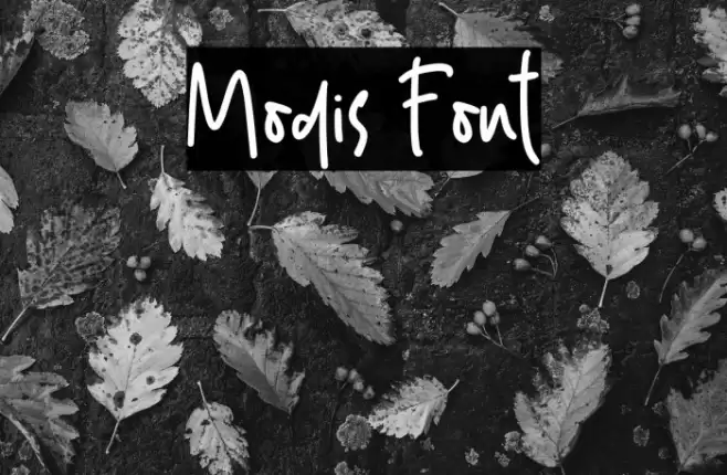 Modis Font examples