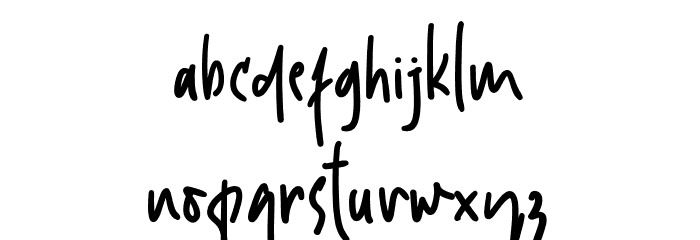 Modis Font LOWERCASE