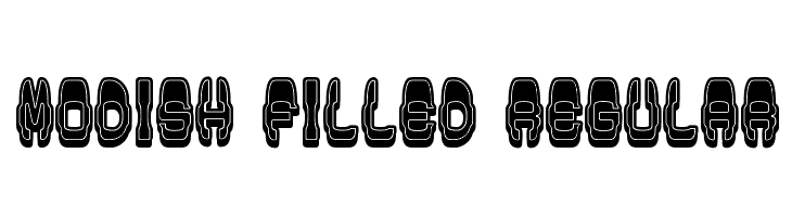 Modish Filled Regular  免费字体下载