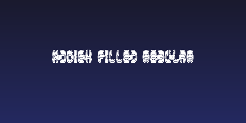 Modish Filled Regular Social Header