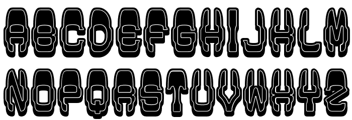 Modish Filled Regular Font LOWERCASE