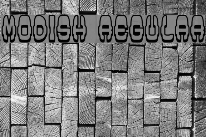 Modish Regular Font examples