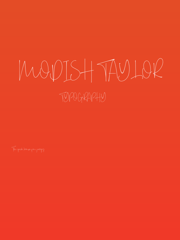 Modish Taylor Poster