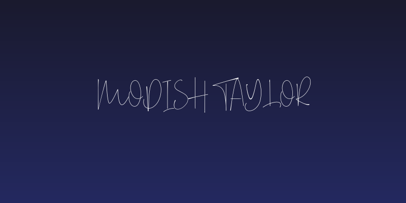 Modish Taylor Social Header