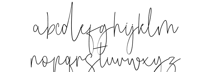 Modish Taylor Font LOWERCASE