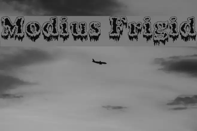 Modius Frigid Schriftart examples