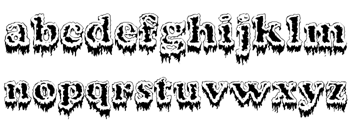 Modius Frigid Font LOWERCASE