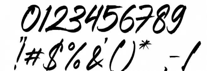 Modjola Font OTHER CHARS